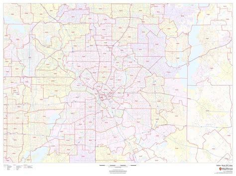 Image result for Dallas Zip Code Map Printable