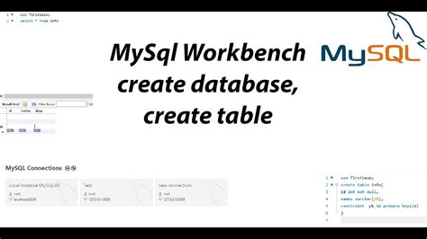 Image result for Create Table in MySQL Workbench