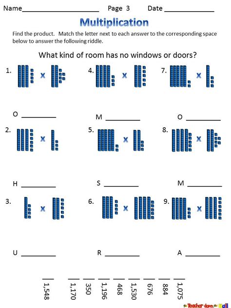 Image result for Double-Digit Multiplication Word Problems Kids Worksheets