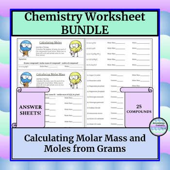 Image result for Molar Mass Worksheet Answer Key