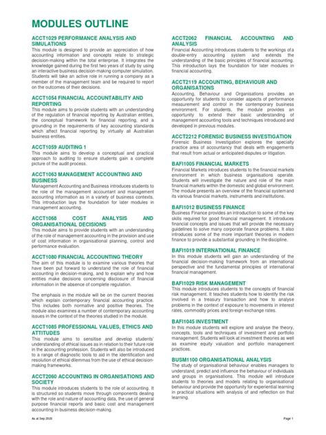 Image result for Module Outline Sample