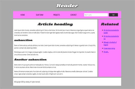 Afbeeldingsresultaten voor Simple HTML Website