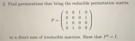 Image result for Permutation Matrix