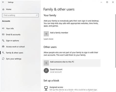 Image result for Creating a Local Account Windows 1.0