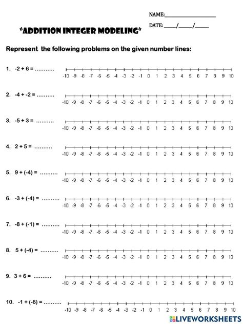 Afbeeldingsresultaten voor Adding and Subtracting Integers Number Line