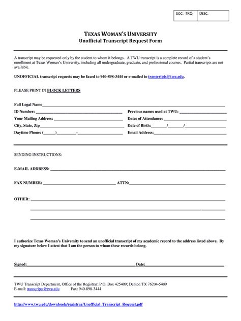 Image result for Unofficial Academic Transcript Example