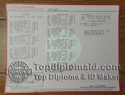 Image result for Ball State University Transcript Key