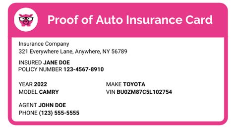 Image result for Progressive Auto Insurance Cards Printable