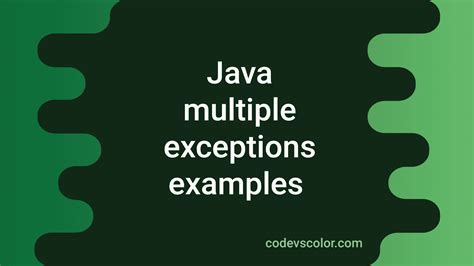 Image result for Exception Handling in Java Differnt Example
