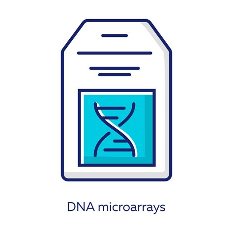 Toradh íomhá ar DNA Microarray Background