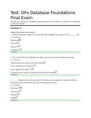 Image result for Introduction to Database Final Exam