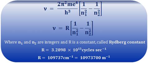 Toradh íomhá ar Rydberg Equation Formula