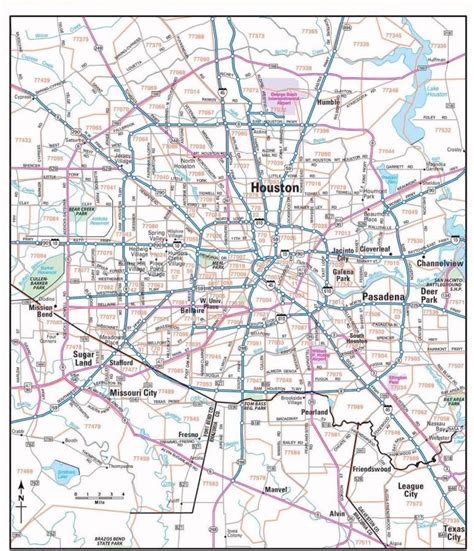 Image result for Houston Zip Code Map