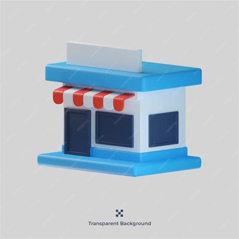 Toradh íomhá ar Store Icon 3D Simple Style