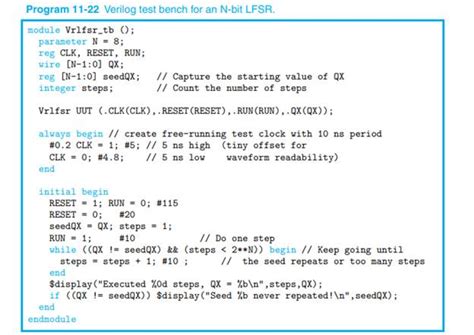 Image result for 8-Bit LFSR Verilog Code