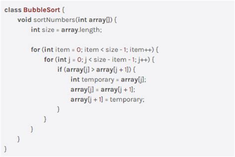 +Buuble Sortb in Java に対する画像結果