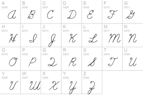 Abc Cursive Font - FontZone.net