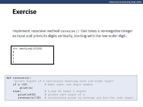 Recursion Python Exercise に対する画像結果