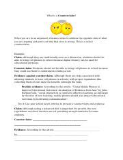 Counterclaim Example に対する画像結果