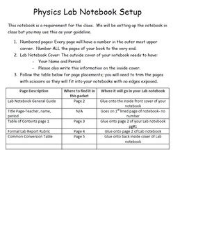 Image result for Physics Lab Notebook