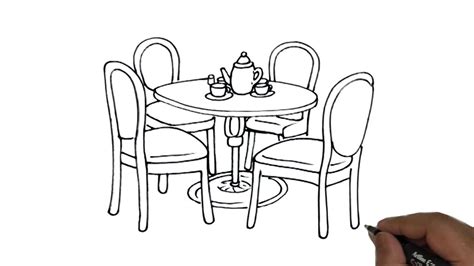 Image result for Kitchen Table Drawing