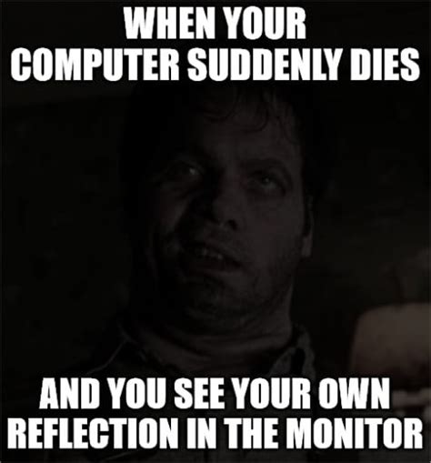 Toradh íomhá ar Mignight Dead at Computer Screen Meme