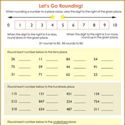 Image result for 3rd Grade Math Worksheets Rounding
