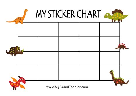 Blank Printable Sticker Chart に対する画像結果