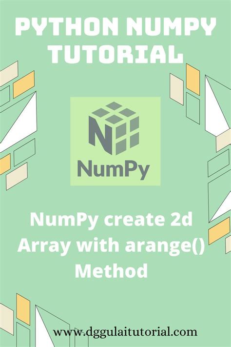 How to Declare Numpy 2D Array に対する画像結果