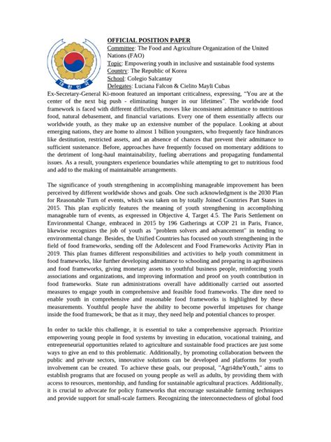 Toradh íomhá ar Policy Position Paper Example