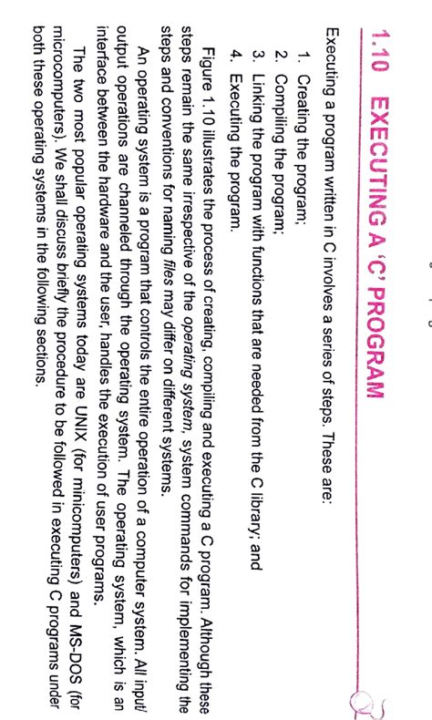 Toradh íomhá ar Executing a C Program