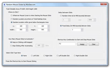 Toradh íomhá ar Windows Mouse Clicker