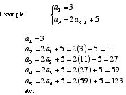 Image result for Recursive Equation