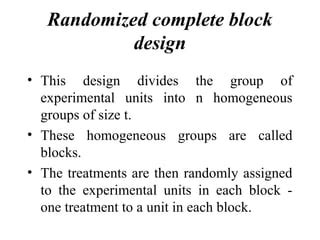 Image result for Statistical Model for Randomized Complete Block Design