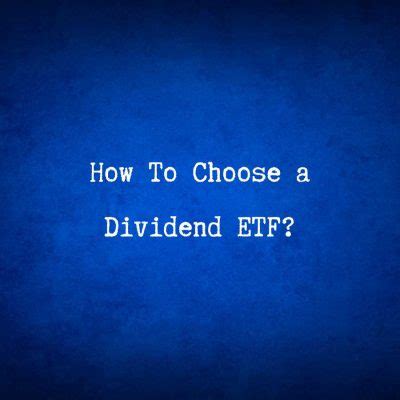 How to Invest in Dividend ETF に対する画像結果