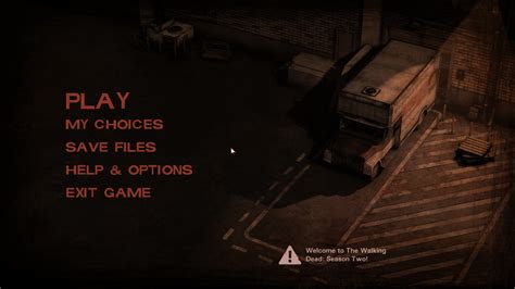 Image result for Menu Screen TWD