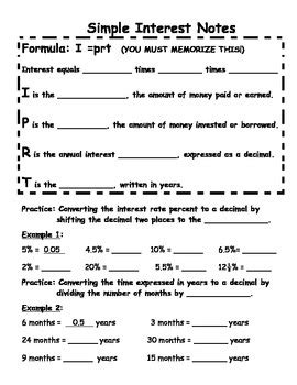 Image result for Notes On Simple Interest