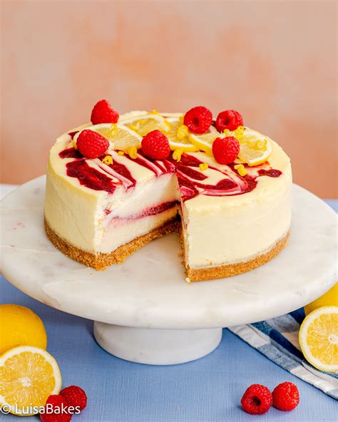 Toradh íomhá ar Lemon Raspberry Layered Cheesecake