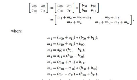 Strassen's Matrix Multiplication Example に対する画像結果