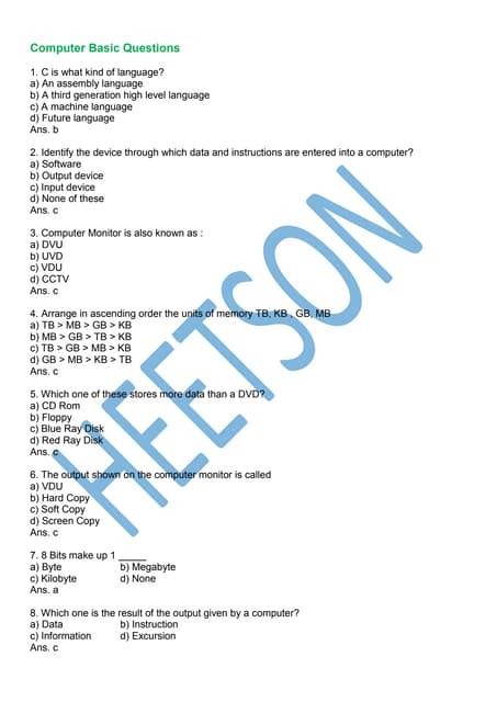 Q Basic of Computer に対する画像結果