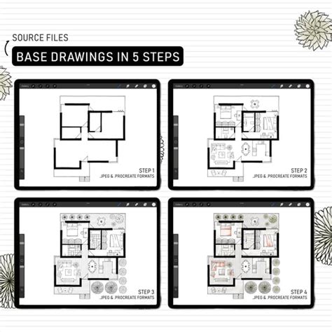 Toradh íomhá ar How to Draw Layout Plan in Procreate