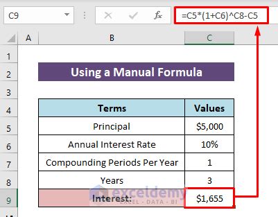 Image result for Cumulative Compound Interest Formula Excel