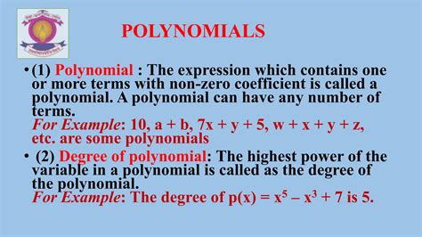 Class 9th Maths Polynomial Is One Variable に対する画像結果