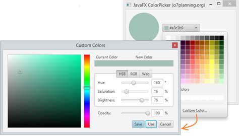 Image result for Modern Color Picker Java