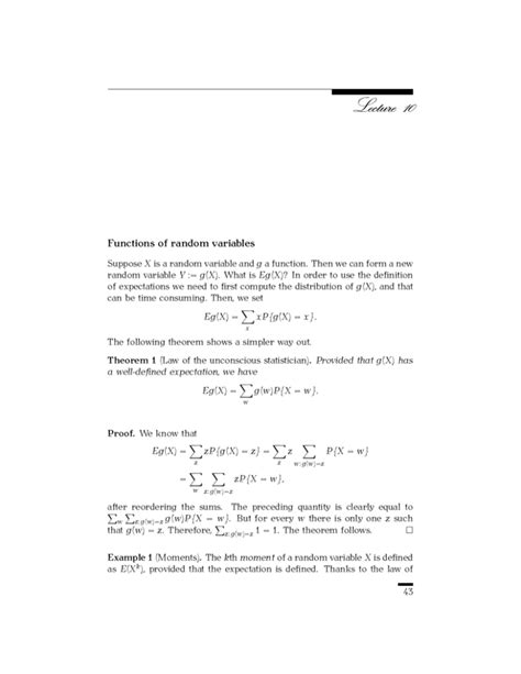 Image result for General Functions of Random Variables