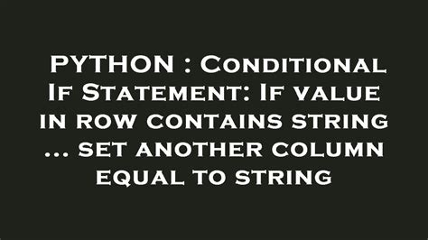 Python String Conditional Statment に対する画像結果