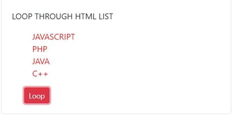Image result for List through HTML
