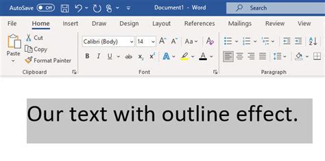 Toradh íomhá ar Unity Text Outline Effect
