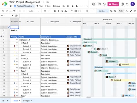 Image result for Work Breakdown Structure Template for Excel
