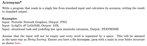 Toradh íomhá ar Lab Acronyms Java